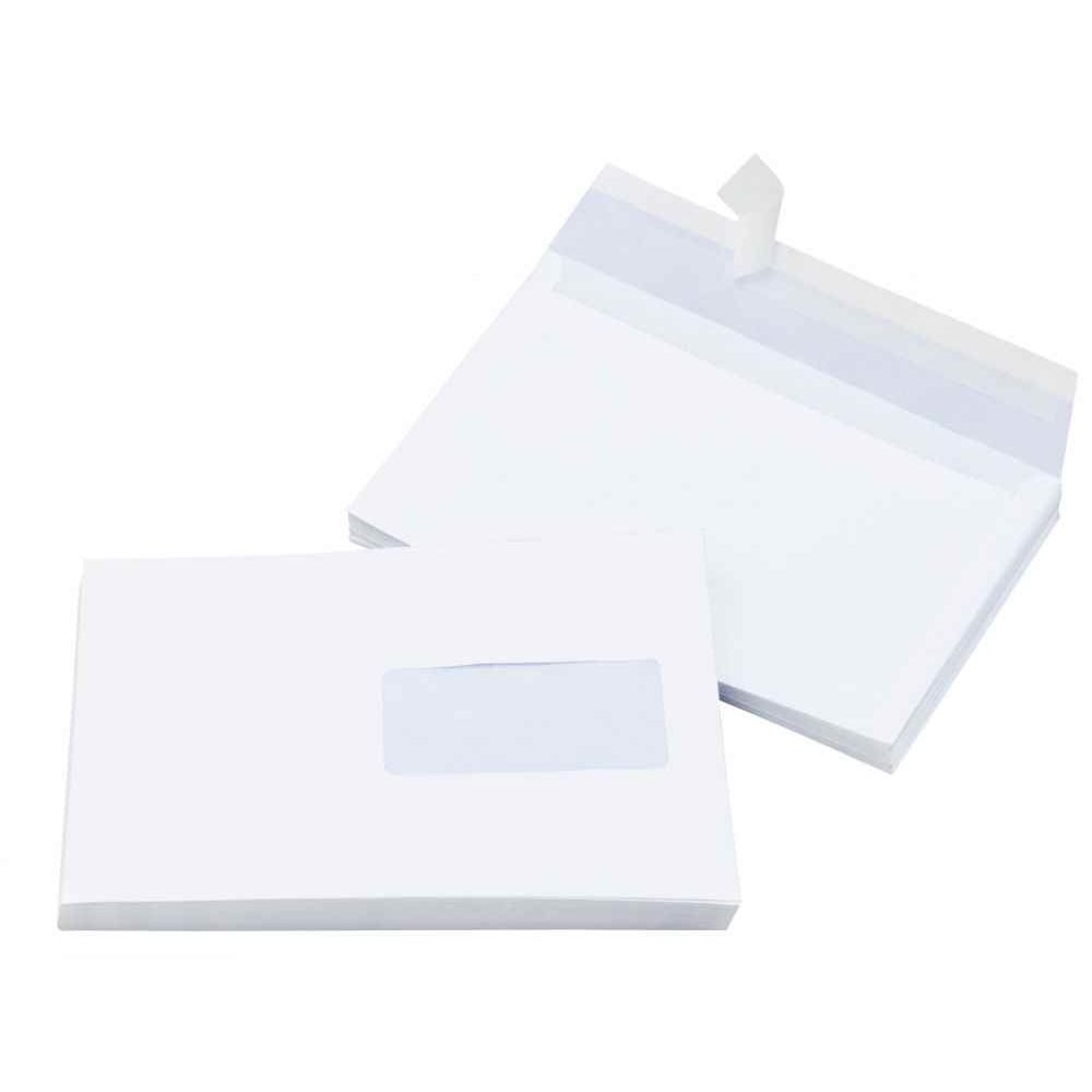 Blanc Lot de 2 Purely E4 400 x 280 x 50 mm soufflet avec Patte autocollante de poche enveloppe