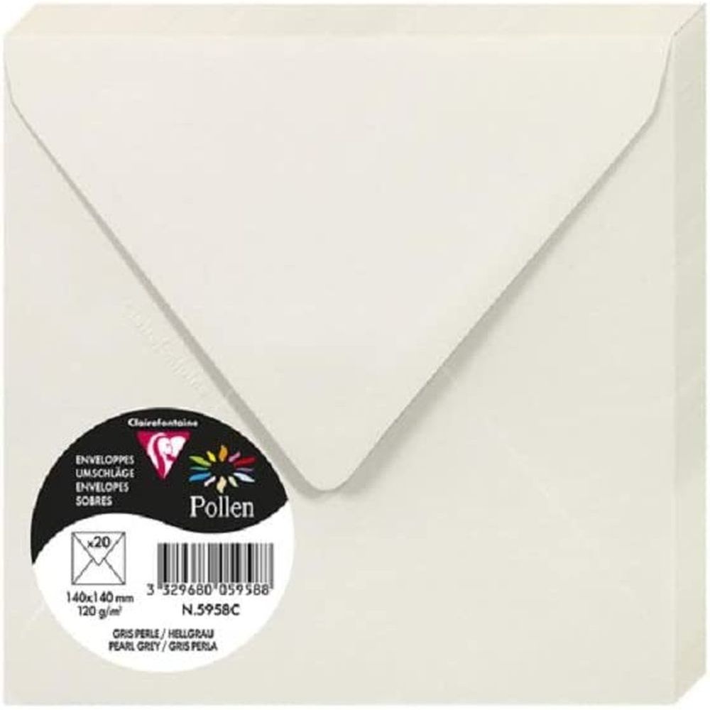 Paper24 Lot de 25 enveloppes carrées avec fermeture autocollante Marron 15 x 15 cm 120 g/m² 