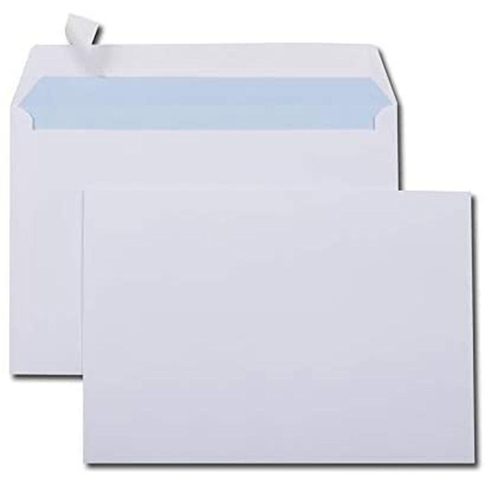 Lot de 50 enveloppes Blanc C5/A5 229 x 162 mm 100 g/m² 