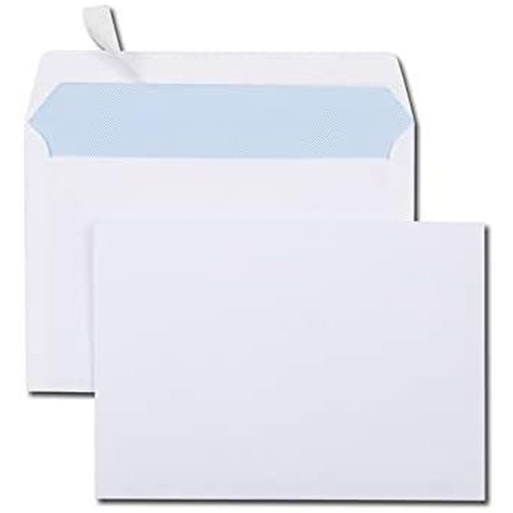 GPV Paquet de 25 enveloppes Blanches auto-adhésives 90 grammes format  114x162mm référence 21301
