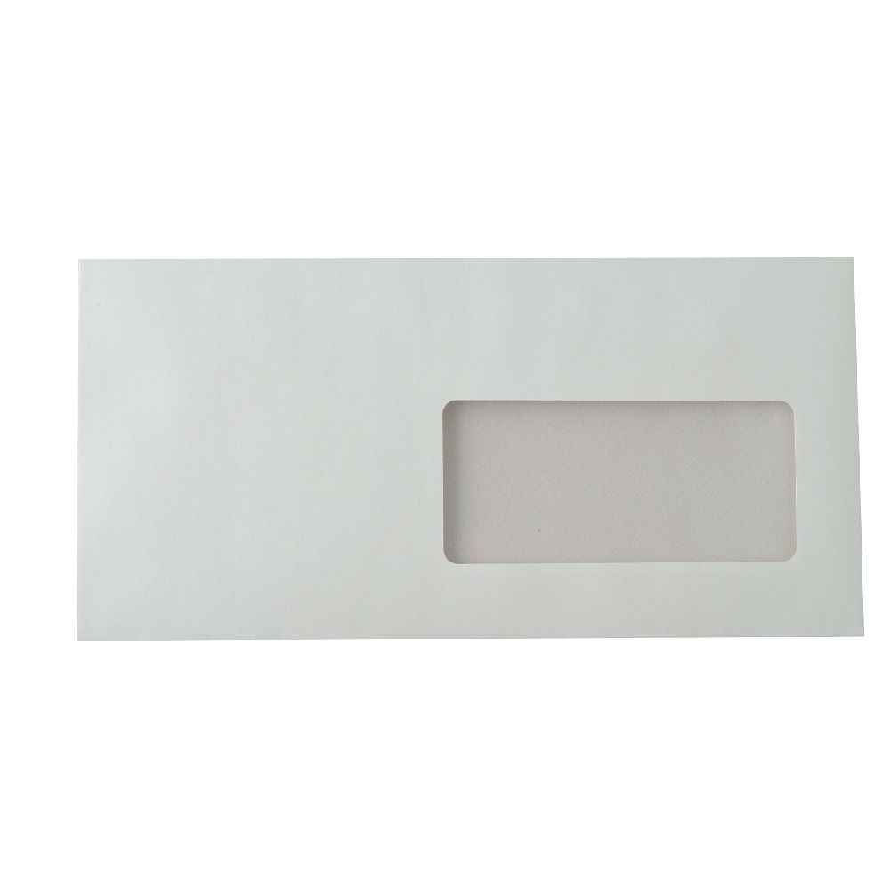 Enveloppe Vélin Blanc 80 g 110 x 220 - avec fenêtre 35 x 100 ou 45
