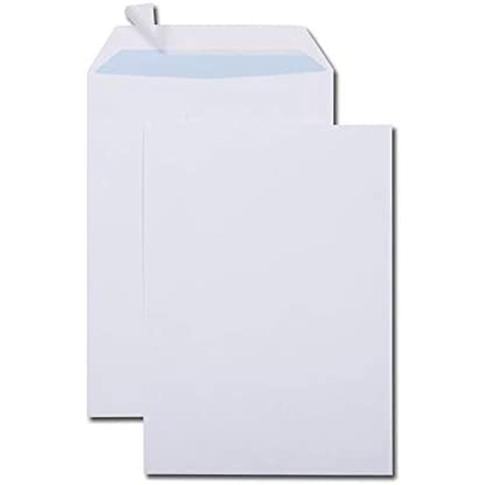 Enveloppe blanche Raja Premium format C5 - 162 x 229 mm - avec fenêtre -  Fermeture auto-adhésive - Papier vélin 90 g/m² pas cher