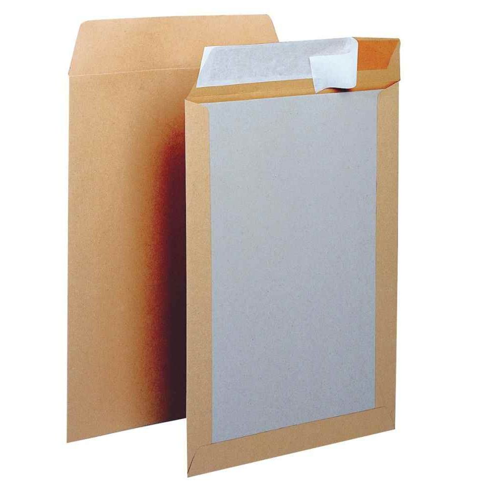 Arpan Lot de 50 enveloppes cartonnées rigides avec dos en carton