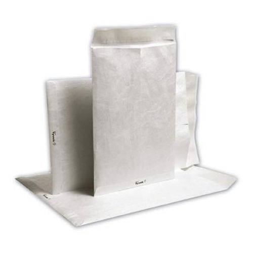 Enveloppe Tyvek blanc - format DL (110x220 mm) - 55g/m² - avec bande auto-adhésive - Boite de 500