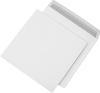 Mailmedia - Enveloppe carrée au format 22x22 cm - 100g/m² - qualité supérieur - avec patte autocollante - couleur blanc - Boite de 500