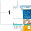 Herma Papier autocollant imprimante repositionnable - 400 étiquettes - 99.1 x 139 mm - 4 étiquettes imprimables par feuille A4 - Personnalisables et imprimables - Impression laser / Jet d'encre