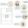 Herma Étiquettes repositionnables - 1000 étiquettes - 99.1 x 57 mm - 10 étiquettes par feuille A4