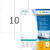 Herma Étiquettes repositionnables - 1000 étiquettes - 99.1 x 57 mm - 10 étiquettes imprimables par feuille A4 - Personnalisables et imprimables - Impression laser / Jet d'encre