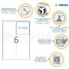 Herma Étiquettes repositionnables - 600 étiquettes - 99.1 x 93.1 mm - 6 étiquettes par feuille A4