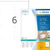 Herma Étiquettes repositionnables - 600 étiquettes - 99.1 x 93.1 mm - 6 étiquettes imprimables par feuille A4 - Personnalisables et imprimables - Impression laser / Jet d'encre