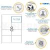 Herma Étiquettes repositionnables - 800 étiquettes - 99.1 x 67.7 mm - 8 étiquettes par feuille A4