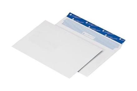 123encre enveloppe pochette 229 x 324 mm - C4 fenêtre à droite patte  autocollante (250 pièces) - blanc