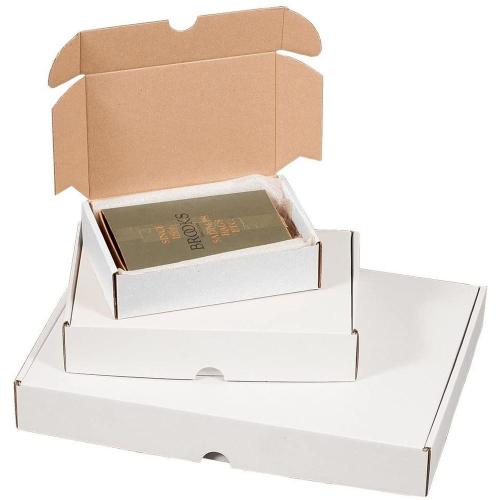 Smartboxpro Boite carton (L)175x (P)115x (H)45 mm, carton blanc, peut être traité par GLS, DPD, UPS, DHL, poste Autriche S.A & poste Suisse...