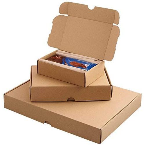 Smartboxpro Boite carton (L)240x (P)160x (H)50 mm, carton ondulé marron, trou préhension, mécaniquement par GLS, DPD, UPS, DHL, poste d'Autriche S.A & poste de Suisse...