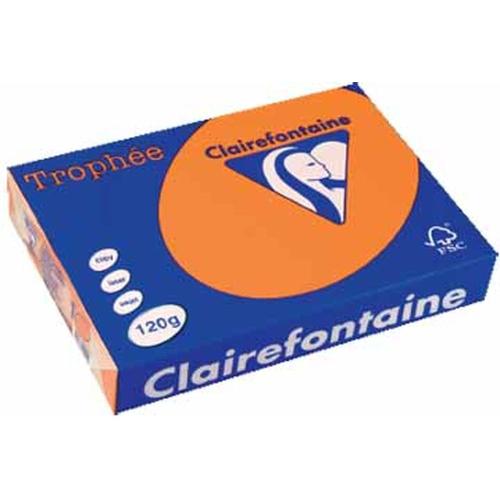Clairefontaine 1205C - Ramette Papier A4 120g Trophée Clémentine - 250 feuilles au format A4 (21x29,7cm)