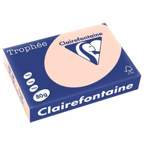 Clairefontaine 1769C - Ramette Papier A4 80g Trophée Saumon - 500 feuilles au format A4 (21x29,7cm)