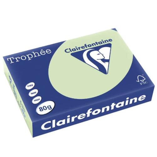 Clairefontaine 1777C - Ramette Papier A4 80g Trophée Vert Golf - 500 feuilles au format A4 (21x29,7cm)