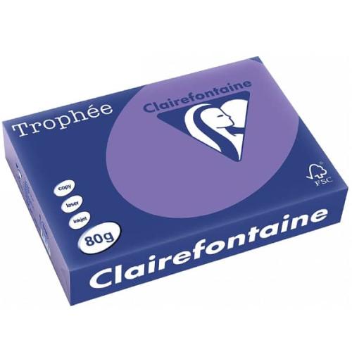 Clairefontaine 1786C - Ramette Papier A4 80g Trophée Violine - 500 feuilles au format A4 (21x29,7cm)