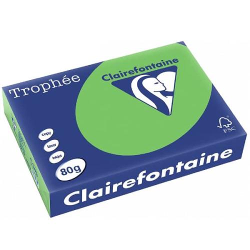 Clairefontaine 1875C - Ramette Papier A4 80g Trophée Vert Menthe - 500 feuilles au format A4 (21x29,7cm)