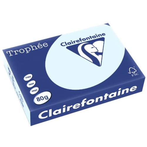 Clairefontaine 1971C - Ramette Papier A4 80g Trophée Bleu Pastel- 500 feuilles au format A4 (21x29,7cm)
