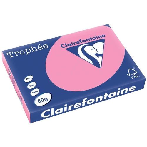 Clairefontaine Trophée - Papier Couleur - A3 (297 x 420 mm) - 80 g/m² - 500 feuilles - Eglantine