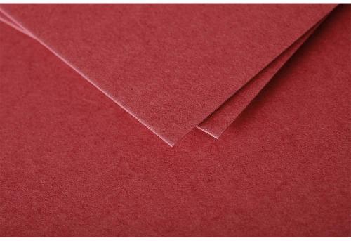 Clairefontaine 1525C – Paquet de 25 cartes Pollen de couleur Rouge Groseille format DL 106x213 mm 210g