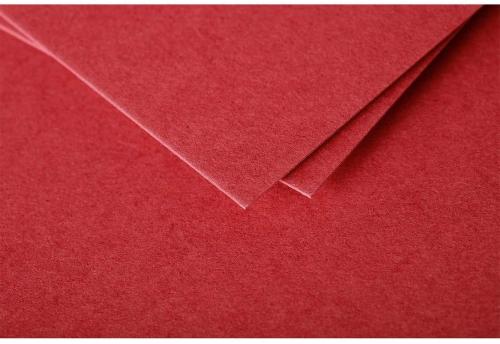 Clairefontaine 1225C – Paquet de 25 cartes Pollen de couleur Rouge Groseille format 70x95 mm 210g