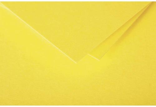 Clairefontaine 12918C – Paquet de 25 cartes doubles Pollen de couleur Jaune Soleil format 110x110 mm 210g