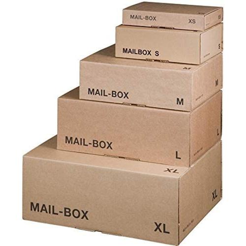 Carton d'expédition MAIL BOX, taille XL, marron
