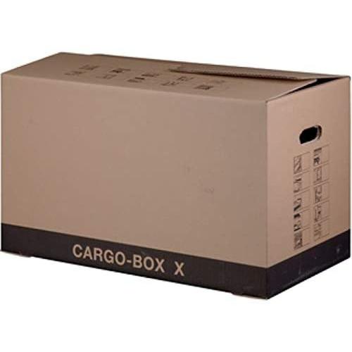 Smartboxpro Carton de déménagement CARGO-BOX X, pour le transport, le déménagement et le rangement, charge jusqu'à 25kg, en carton ondulé, dimensions externes: (L)645 x(P)348 x (H)376mm
