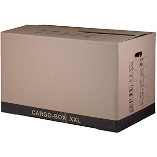 Smartboxpro Carton de déménagement CARGO-BOX XXL, pour le transport, le déménagement et le rangement, charge jusqu'à 25kg, en carton ondulé, dimensions externes: (L)760 x(P)430 x (H)460mm