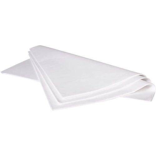 Clairefontaine 393601C - Rame de papier de soie Blanc - 480 feuilles - Format : 50x75cm - Emballage cadeau, décoration, emballage fleurs...