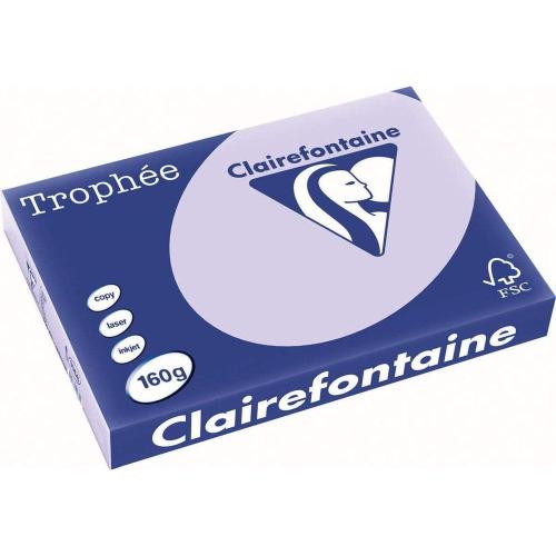 Clairefontaine Trophée - Papier Couleur - A3 (297 x 420 mm) - 160 g/m² - 250 feuilles - Lilas