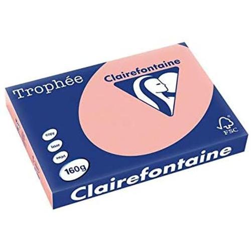 Clairefontaine Trophée - Papier Couleur - A3 (297 x 420 mm) - 160 g/m² - 250 feuilles - Pêche