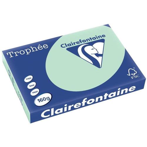 Clairefontaine Trophée - Papier Couleur - A3 (297 x 420 mm) - 160 g/m² - 250 feuilles - Vert