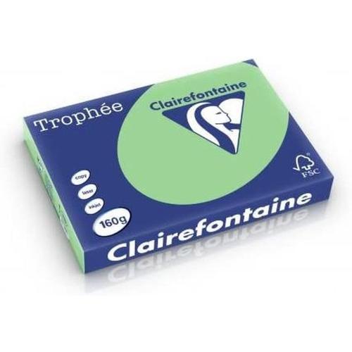 Clairefontaine Trophée - Papier Couleur - A3 (297 x 420 mm) - 160 g/m² - 250 feuilles - Vert nature