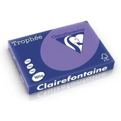 Clairefontaine Trophée - Papier Couleur - A3 (297 x 420 mm) - 160 g/m² - 250 feuilles - Violet