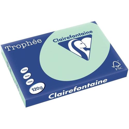 Clairefontaine Trophée - Papier Couleur - A3 (297 x 420 mm) - 120 g/m² - 250 feuilles - Vert