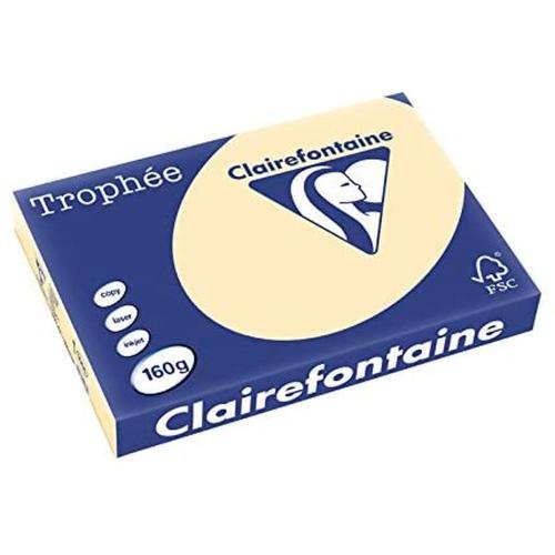 Clairefontaine Trophée - Papier Couleur - A3 (297 x 420 mm) - 160 g/m² - 250 feuilles - Chamois