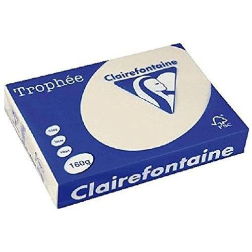 Clairefontaine Trophée - Papier Couleur - A4 (210 x 297 mm) - 160 g/m² - 250 feuilles - Ivoire