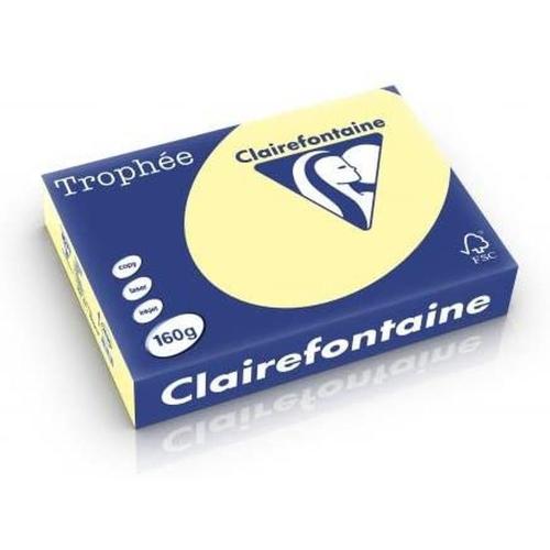Clairefontaine Trophée - Papier Couleur - A4 (210 x 297 mm) - 160 g/m² - 250 feuilles - Canari