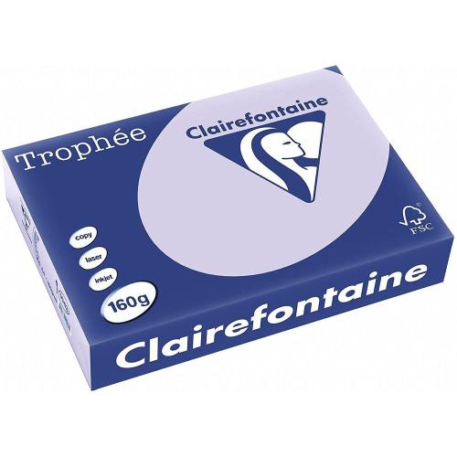Clairefontaine Trophée - Papier Couleur - A4 (210 x 297 mm) - 160 g/m² - 250 feuilles - Lilas
