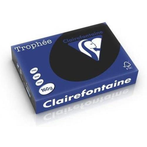 Clairefontaine Trophée - Papier Couleur - A4 (210 x 297 mm) - 160 g/m² - 250 feuilles - Noir