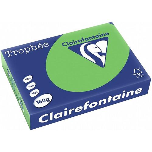 Clairefontaine Trophée - Papier Couleur - A4 (210 x 297 mm) - 160 g/m² - 250 feuilles - Vert menthe