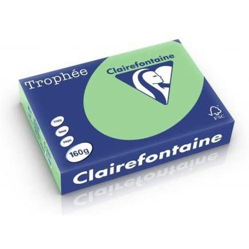 Clairefontaine Trophée - Papier Couleur - A4 (210 x 297 mm) - 160 g/m² - 250 feuilles - Vert Nature
