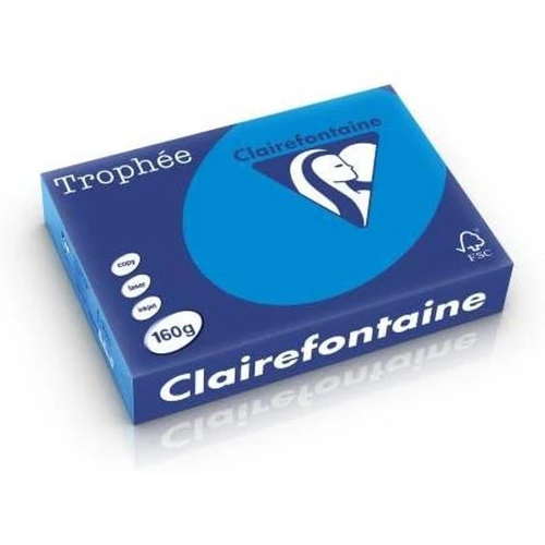 Clairefontaine Trophée - Papier Couleur - A4 (210 x 297 mm) - 160 g/m² - 250 feuilles - Bleu turquoise