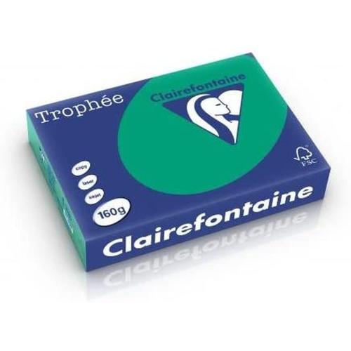 Clairefontaine Trophée - Papier Couleur - A4 (210 x 297 mm) - 160 g/m² - 250 feuilles - Vert sapin