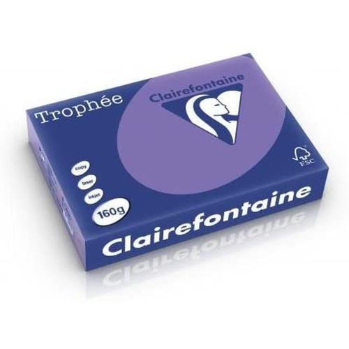 Clairefontaine Trophée - Papier Couleur - A4 (210 x 297 mm) - 160 g/m² - 250 feuilles - Violet