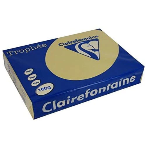 Clairefontaine Trophée - Papier Couleur - A4 (210 x 297 mm) - 160 g/m² - 250 feuilles - Caramel