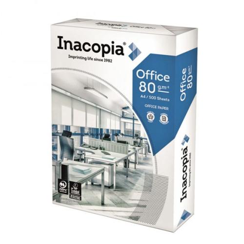 Inacopia Office - Ramette Papier A4 80g Blanc - 500 feuilles au format A4 (21x29,7cm)